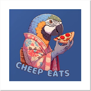 Pizza parrot Posters and Art